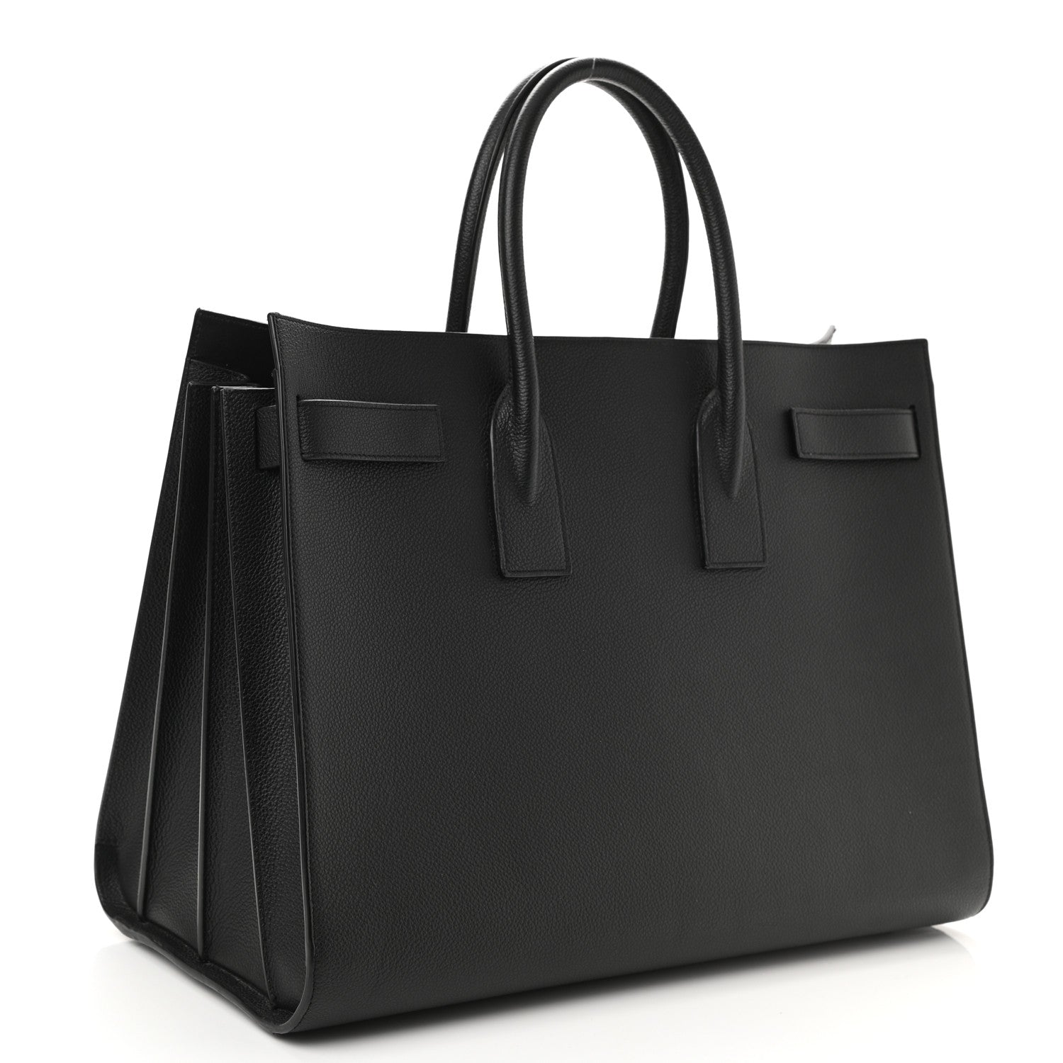 Saint Laurent Grained Calfskin Large Sac De Jour Carryall Black 3 of 12