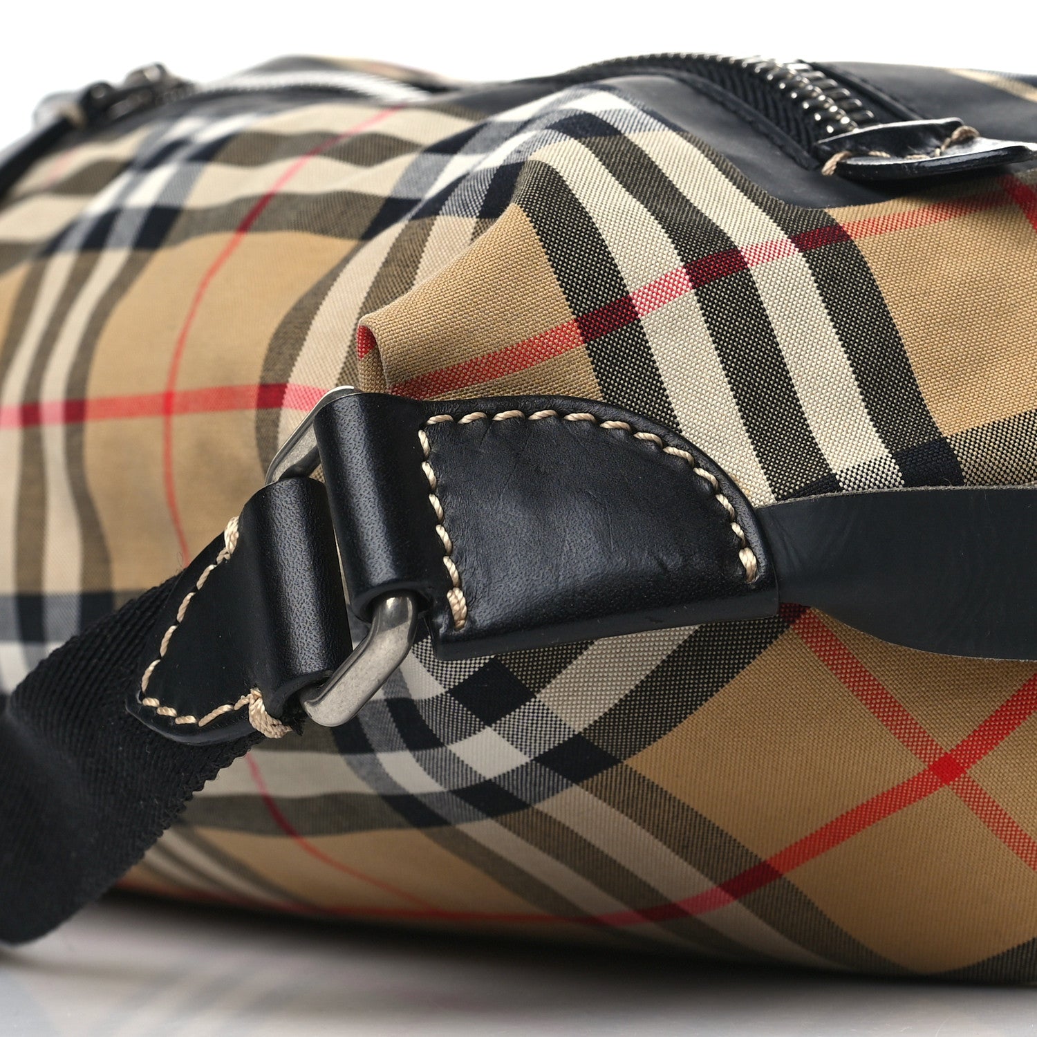 Burberry Vintage Check Small Sailing Duffle Sling Bag Beige 8 of 9