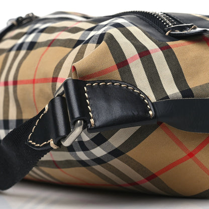Burberry Vintage Check Small Sailing Duffle Sling Bag Beige 8 of 9