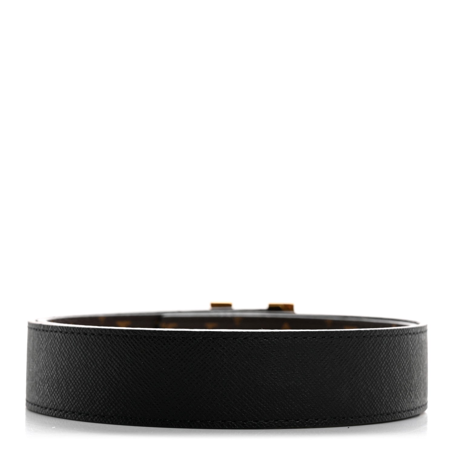 Louis Vuitton Calfskin Monogram 30mm LV Initiales Reversible Belt 75 30 Black 4 of 9