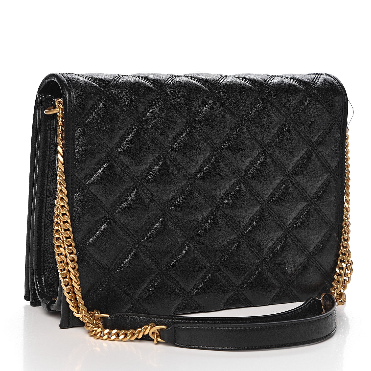 Saint Laurent Lambskin Quilted Small Becky Chain Bag Black 3 of 9