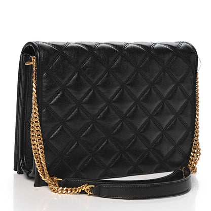 Saint Laurent Lambskin Quilted Small Becky Chain Bag Black 3 of 9