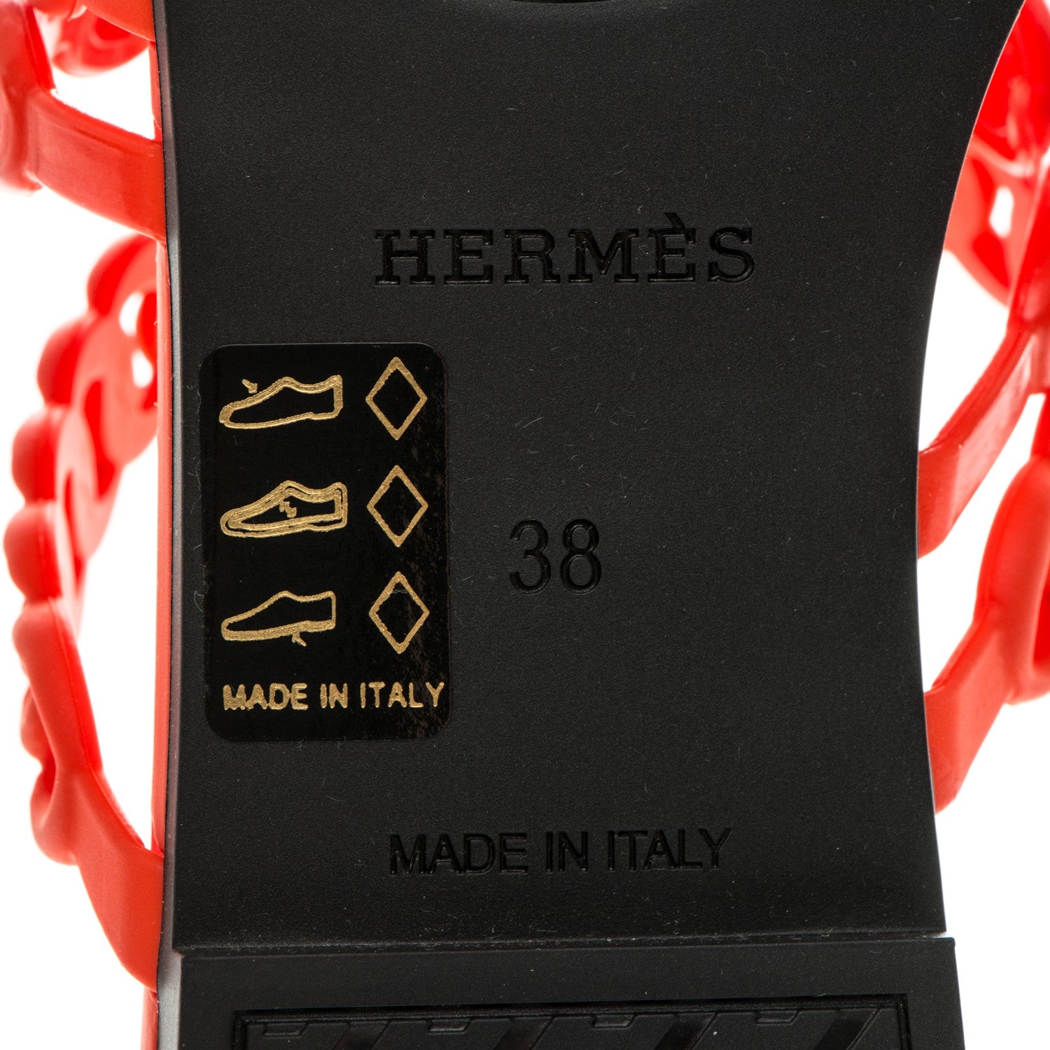Hermes Chaine d'Ancre Nude Sandals 38 Pavot 7 of 7
