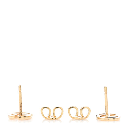Gucci 18K Yellow Gold GG Tissue Stud Earrings 3 of 5