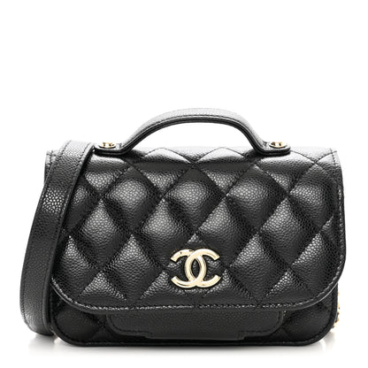 Chanel Caviar Quilted Business Affinity Clutch With Chain Black 1 of 11