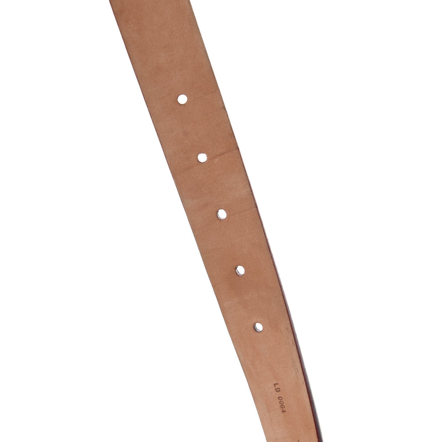 Calfskin 30mm LV Initiales Belt 80 32 Brown