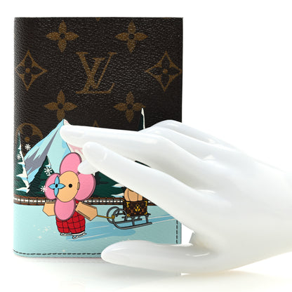 Louis Vuitton Monogram 2023 Christmas Animation Alpine Passport Cover Pink 2 of 6