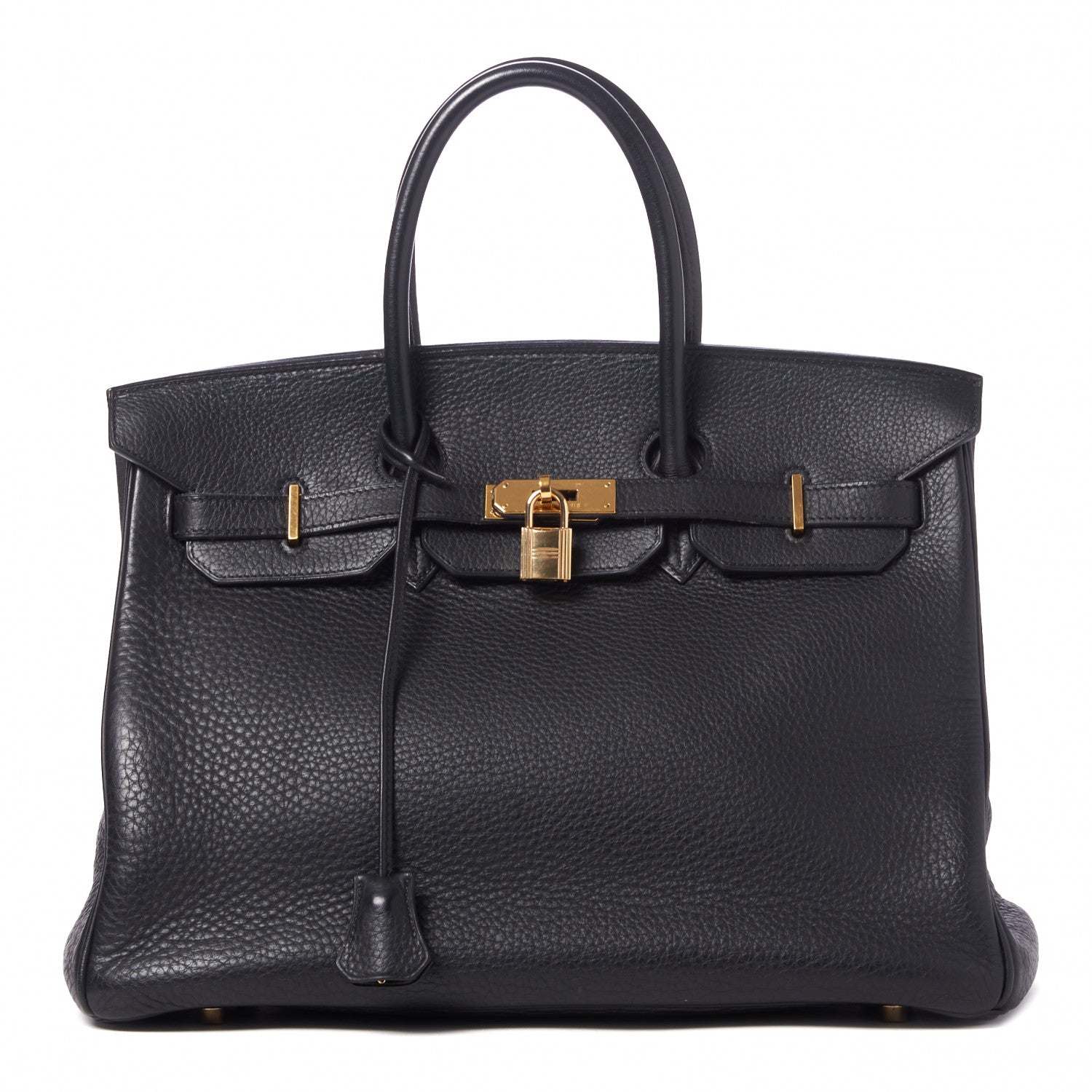 Hermes Taurillon Clemence Birkin 35 Black 1 of 31