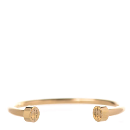 Tiffany 18K Yellow Gold Return to Tiffany Circle Edge Cuff Bracelet 1 of 6