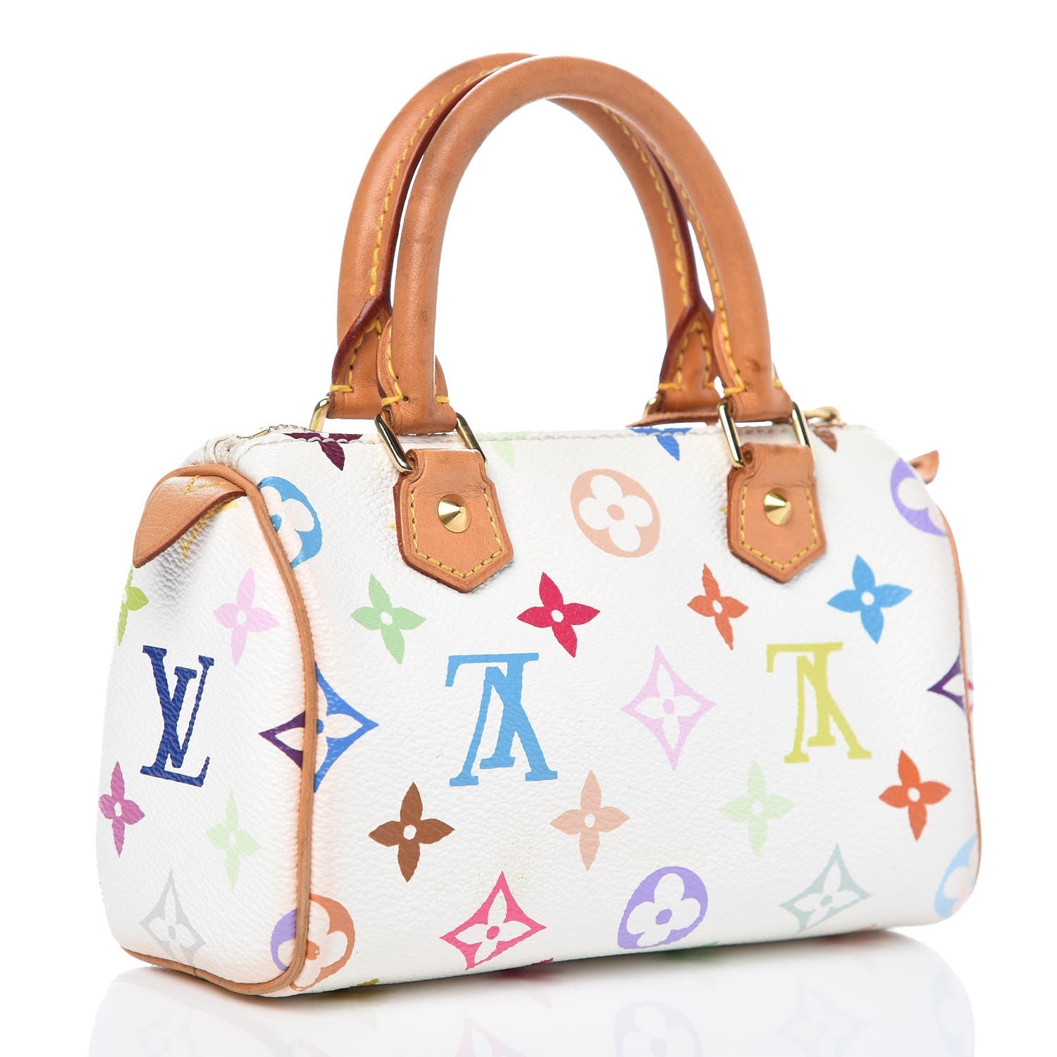 Louis Vuitton Monogram Multicolor Mini Sac HL Speedy White 3 of 9