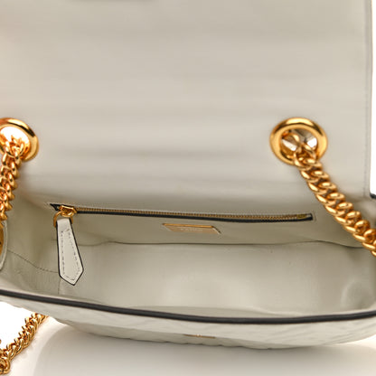 Fendi Nappa Small FF Embossed Midi Chain Baguette White 5 of 10