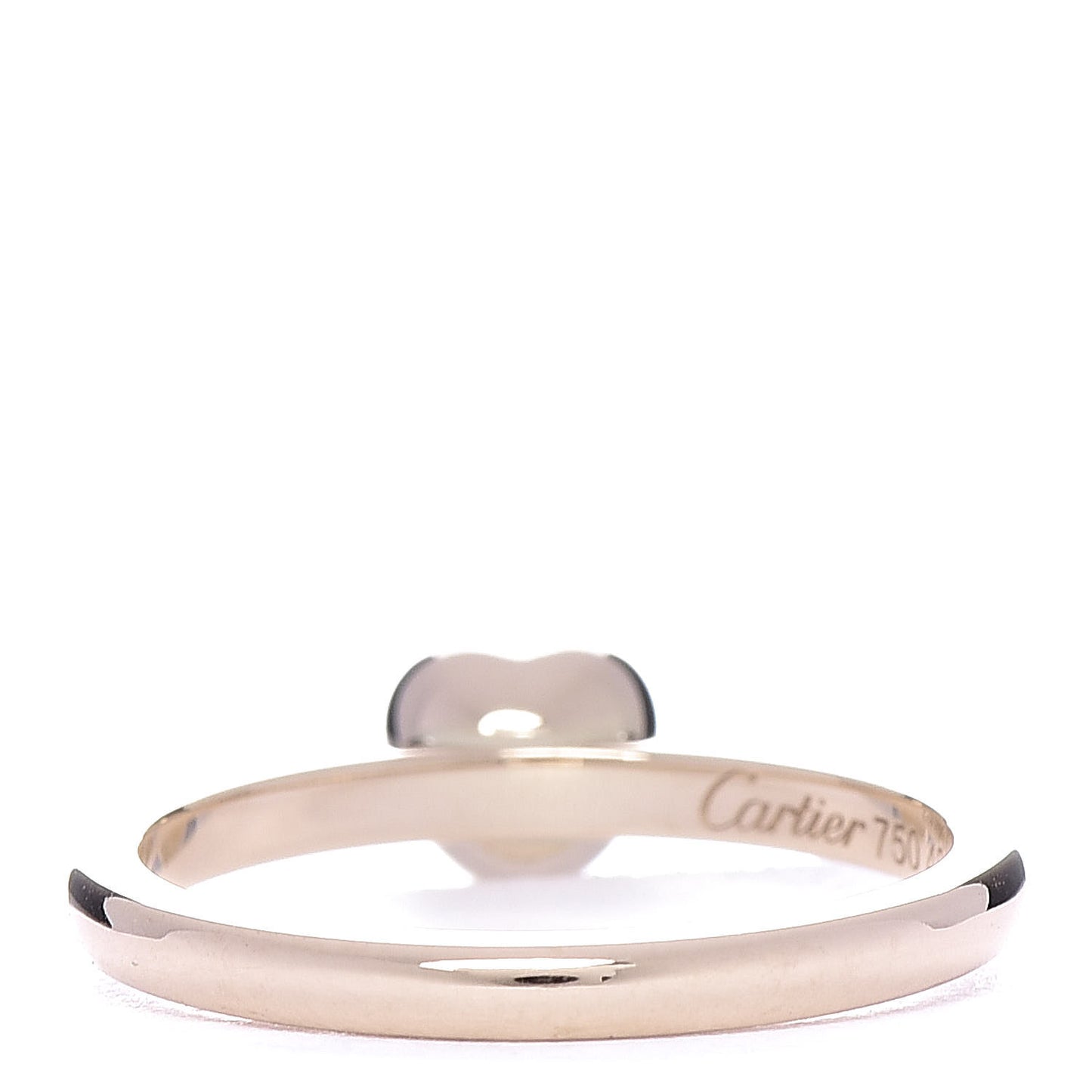18K Pink Gold Diamond D'Amour Heart Ring 48 4.5