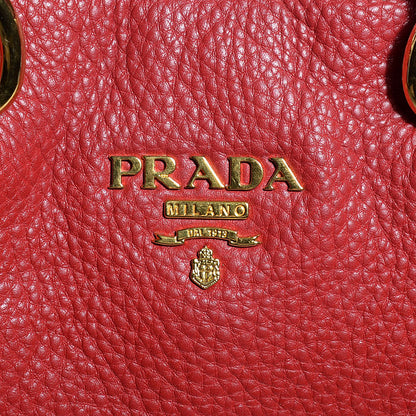 Prada Vitello Daino Tote Fuoco 10 of 10