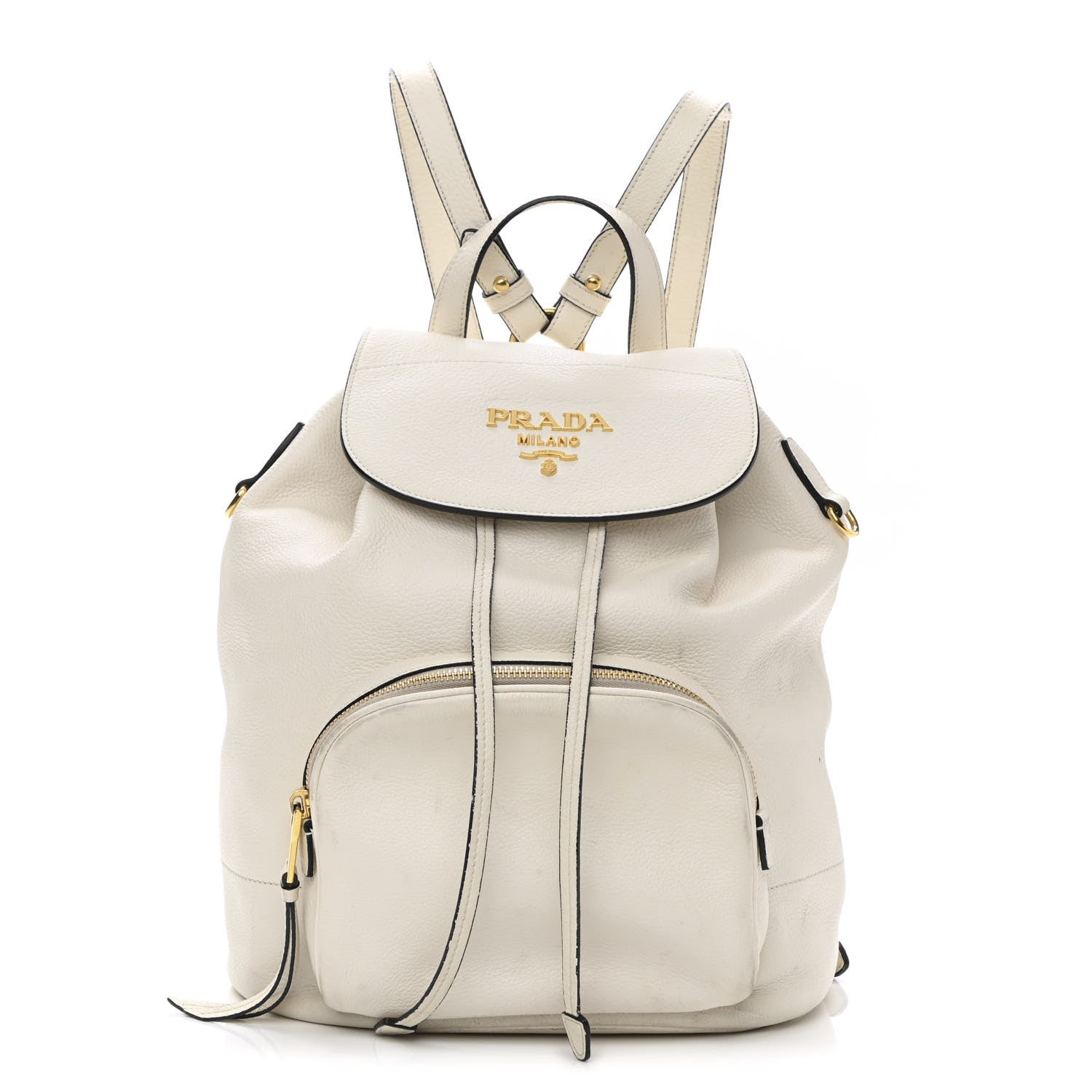 Prada Vitello Daino Backpack Talco 1 of 17
