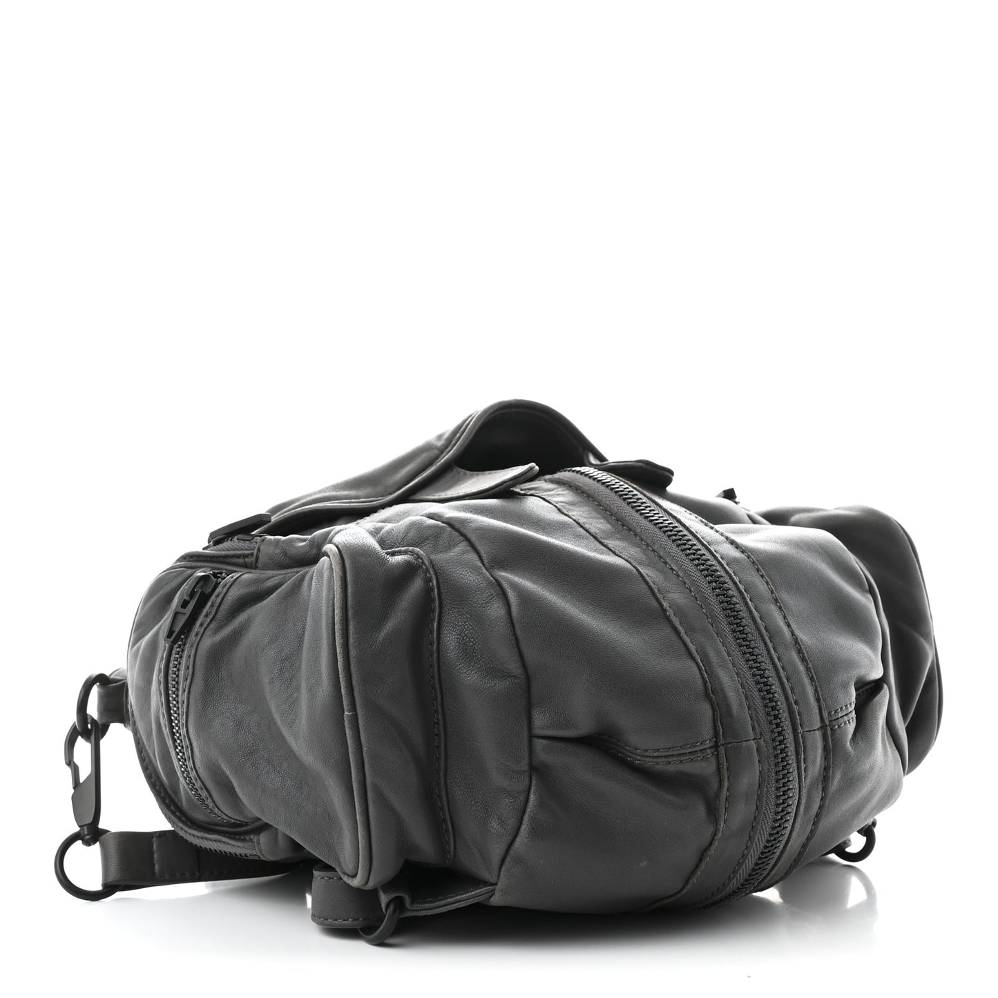 Lambskin Backpack Bag Grey
