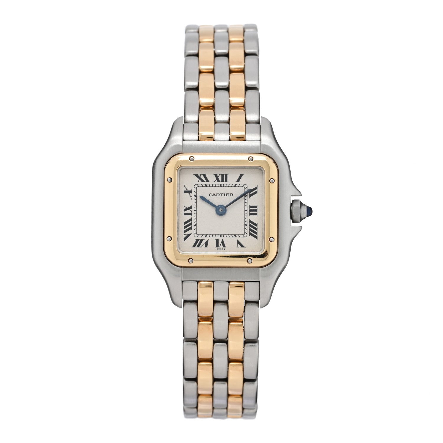 Cartier Stainless Steel 18K Yellow Gold 22mm Panthere Quartz Watch 1 of 4