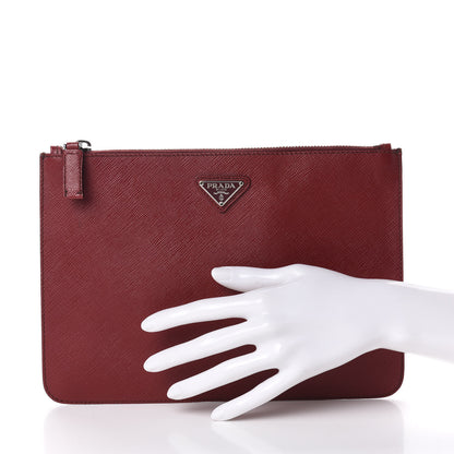 Prada Saffiano Portfolio Case Cherry 2 of 7