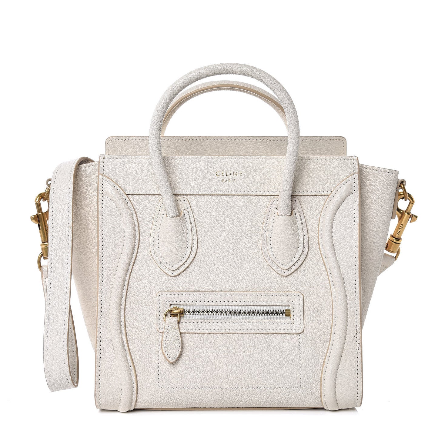 Goatskin Nano Luggage White
