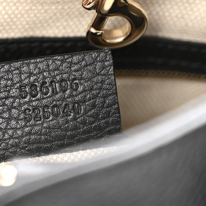 Gucci Pebbled Calfskin Medium Soho Chain Shoulder Bag Black 7 of 13
