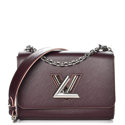 Louis Vuitton Epi Twist Shoulder Bag MM Prune Rose Poudre 1 of 9