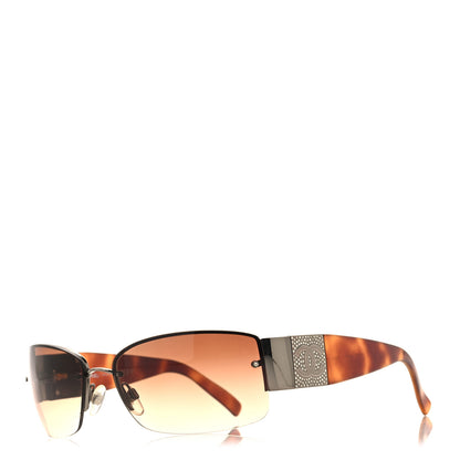Chanel Crystal CC Sunglasses 4117-B Tortoise 1 of 7