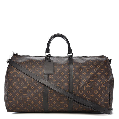 Louis Vuitton Monogram Macassar Keepall Bandouliere 55 1 of 10