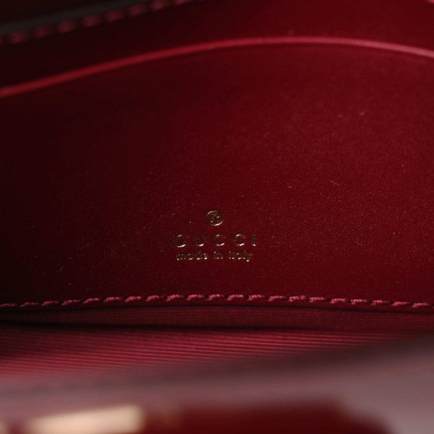 Gucci Shiny Calfskin Small Bamboo Night Bag Rosso Ancora 6 of 10