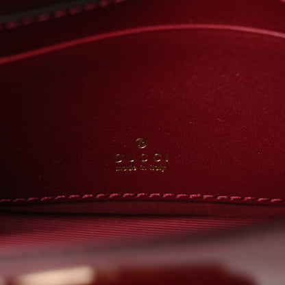 Gucci Shiny Calfskin Small Bamboo Night Bag Rosso Ancora 6 of 10