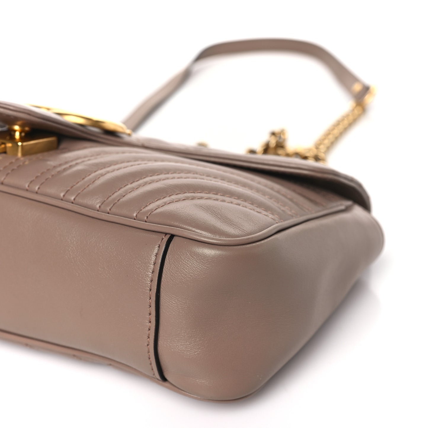 Calfskin Matelasse Small GG Marmont Shoulder Bag Porcelain Rose
