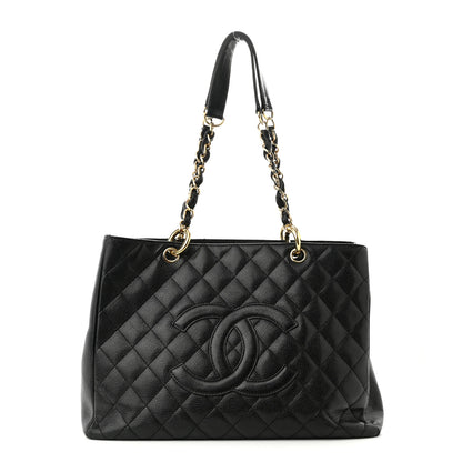 Chanel Caviar Quilted Grand Shopping Tote GST Black 1 of 10
