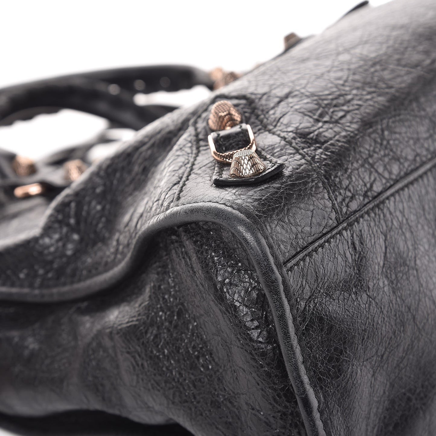 Agneau Giant 12 Rose Gold Hardware City Black
