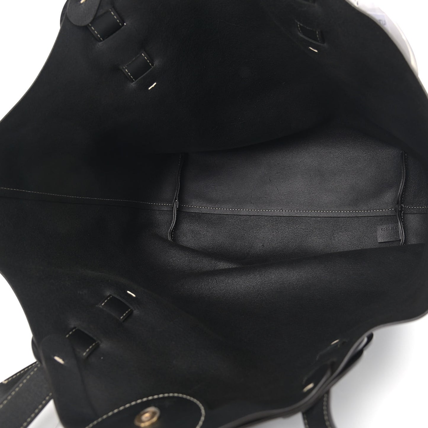 Small Grain Smooth Calfskin Medium Darryl Tote Black