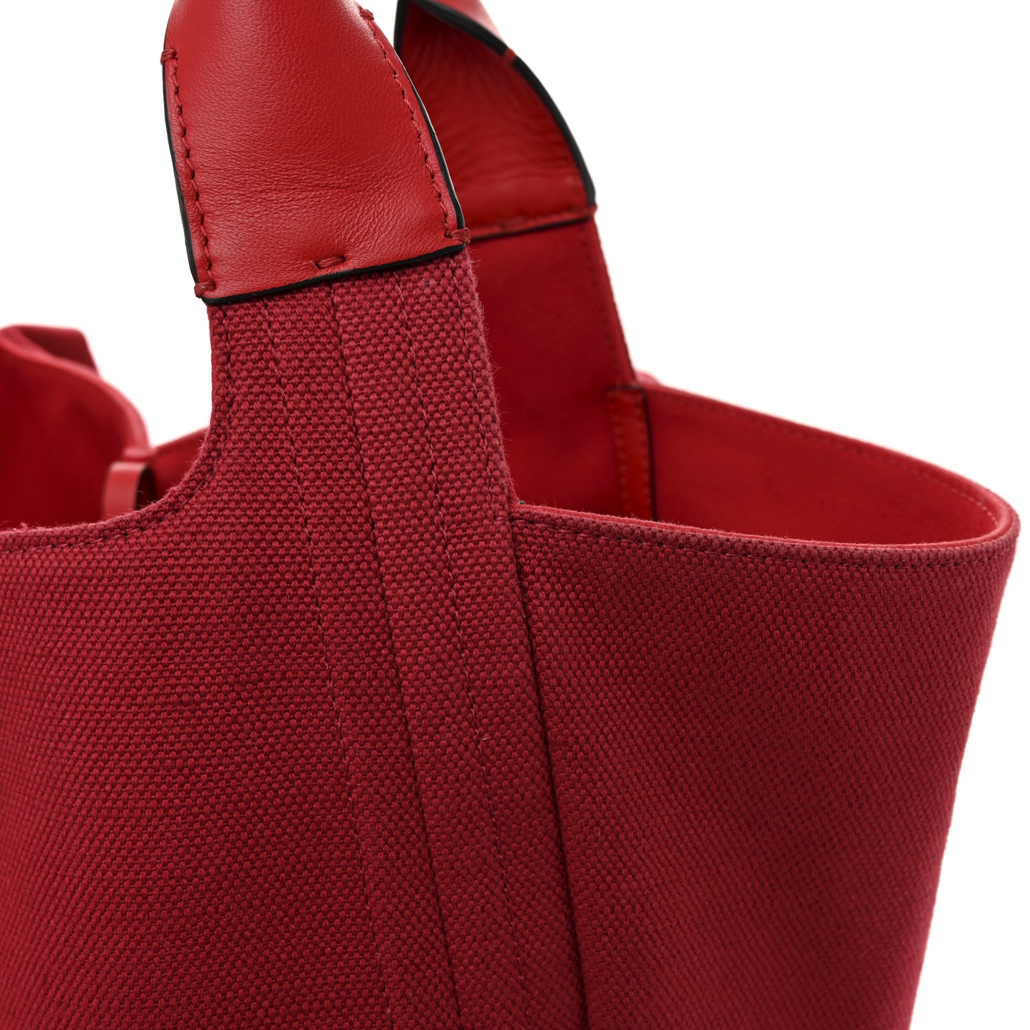 Canvas Atelier 02 Bow Edition Small Tote Bag Red
