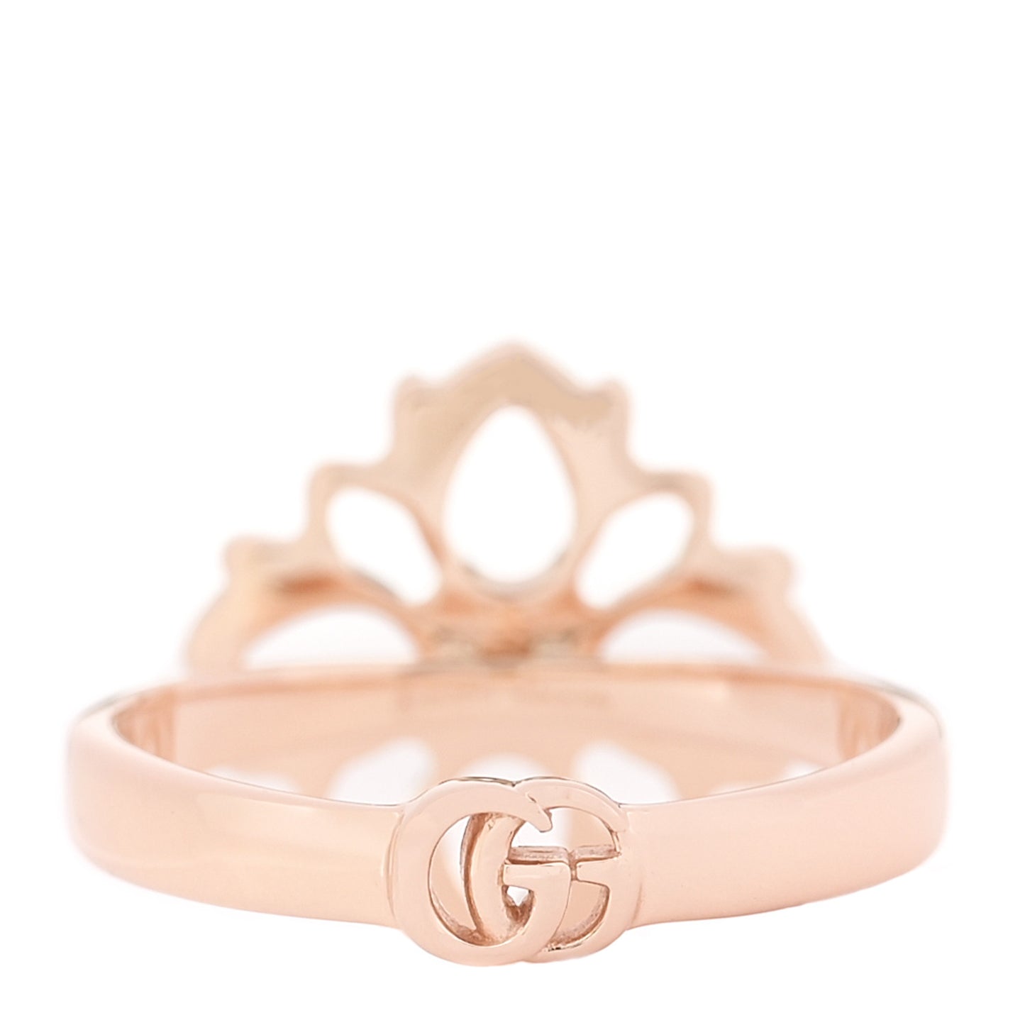 18K Rose Gold Diamond Flora Ring 54 6.75