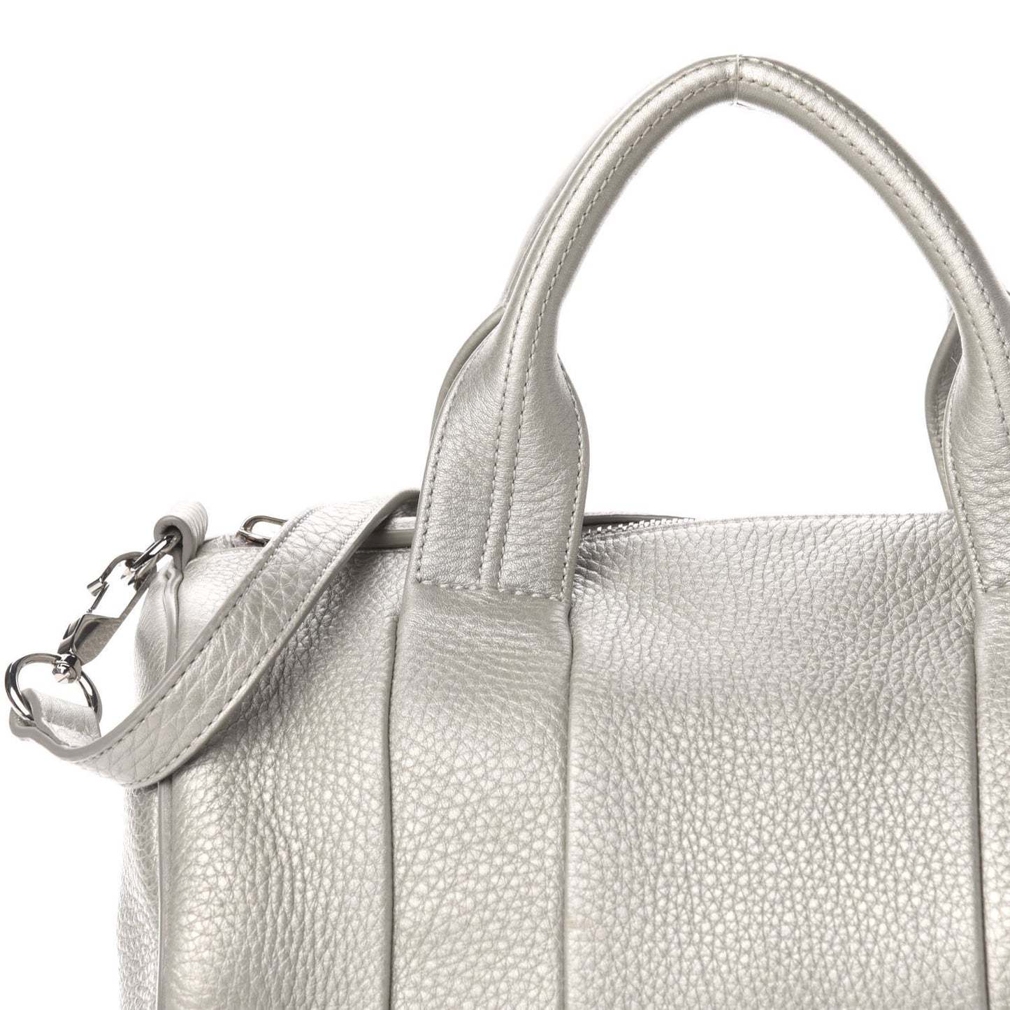 Pebbled Lambskin Rocco Silver Rhodium Hardware