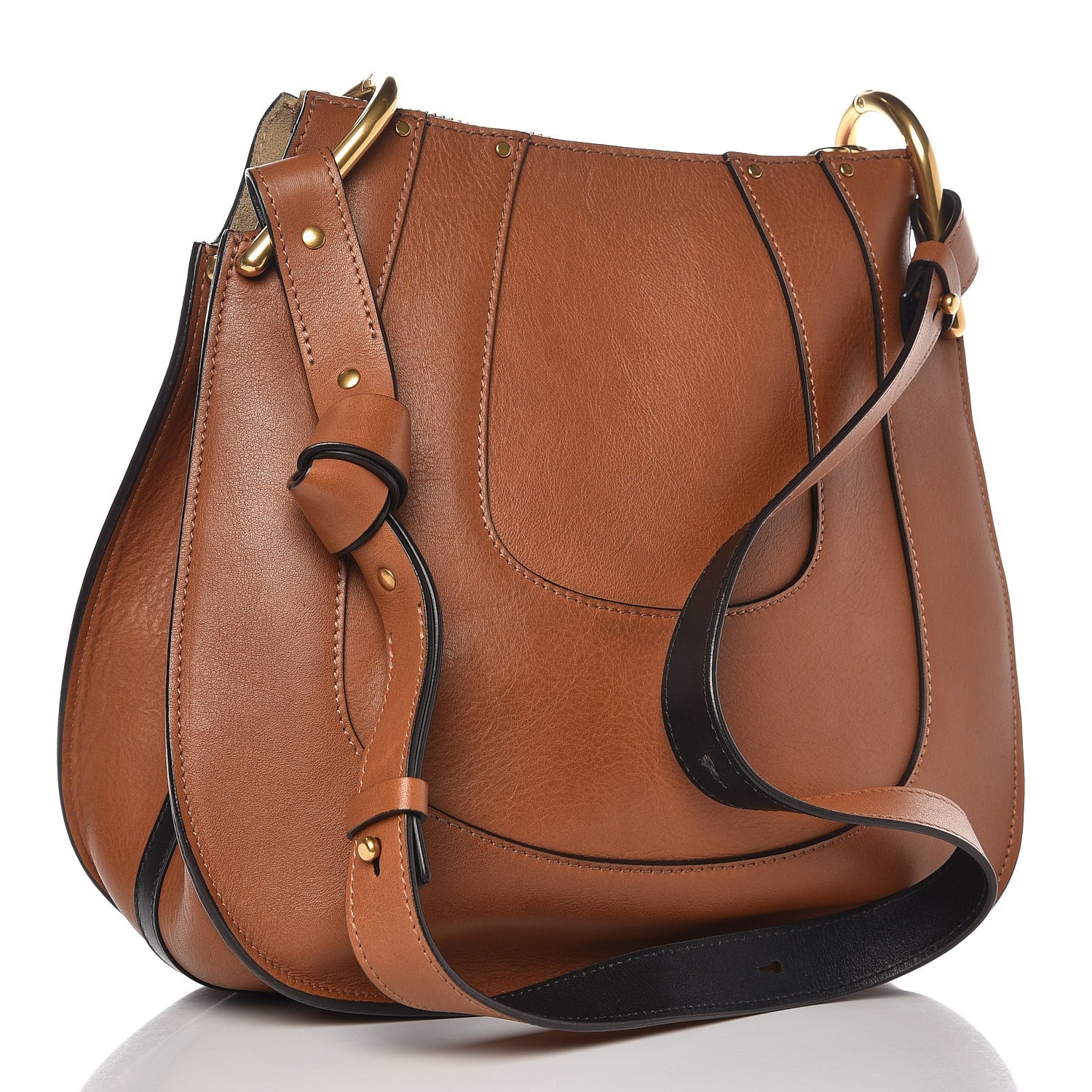 Chloe Calfskin Small Hayley Hobo Tan 3 of 10