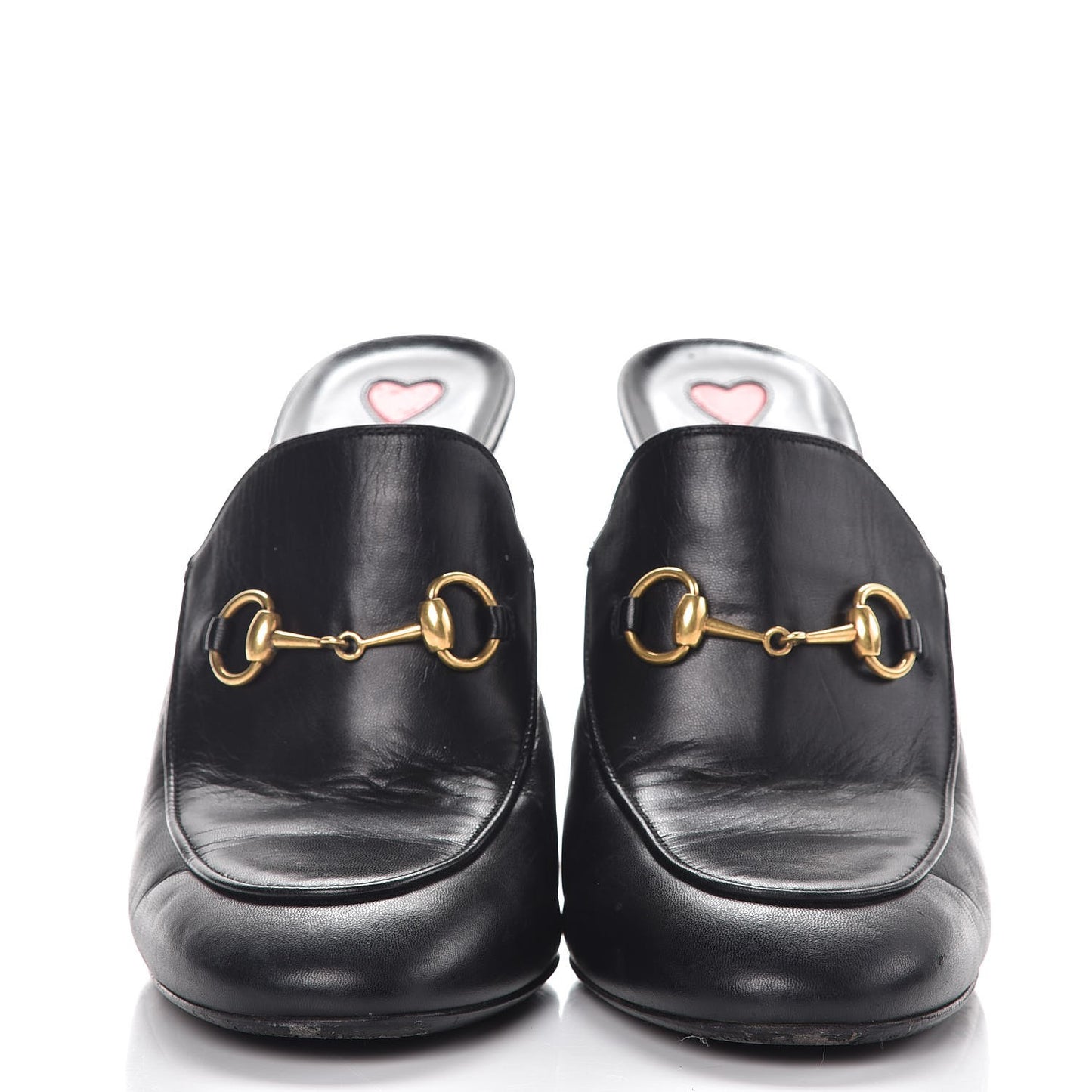 Malaga Kid Horsebit Princetown High Heel Mules 40 Black