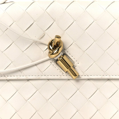 Bottega Veneta Nappa Intrecciato Long Andiamo Top Handle Clutch Sea Salt 8 of 11