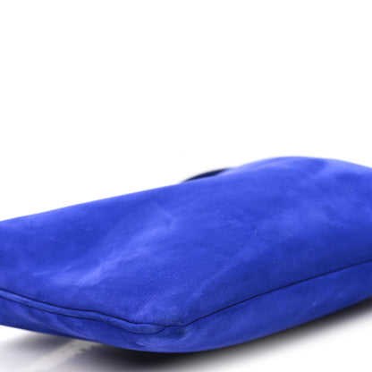 The Row Nubuck Small Morgan Shoulder Bag Cobalt 8 of 10