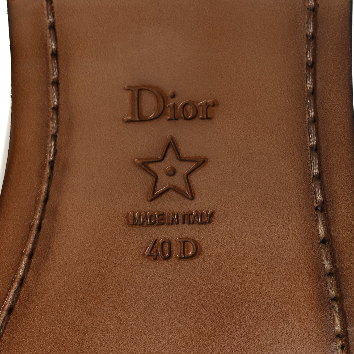 Christian Dior Brushed Calfskin Dior Code 15mm Loafers 40 Off White 8 of 8