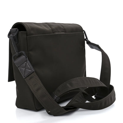 Fendi Econyl Nylon Cuoio Romano Monochrome Medium Baguette Messenger Bag Ebano 3 of 13