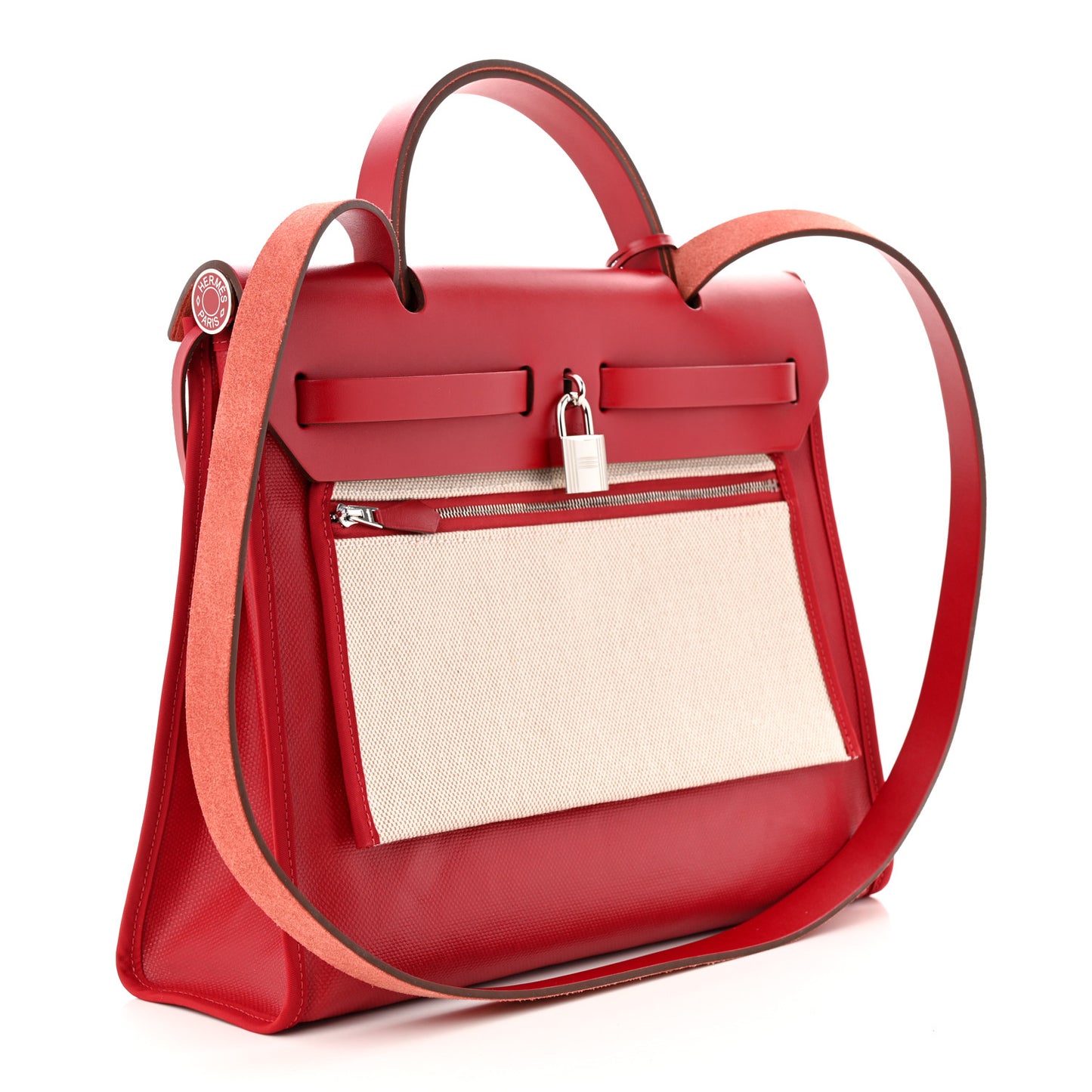 Toile H Berline Vache Hunter Herbag Zip PM 31 Rouge Piment Ecru