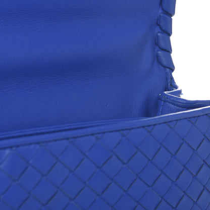 Bottega Veneta Nappa Intrecciato Small Olimpia Bag Blue Royal 9 of 9