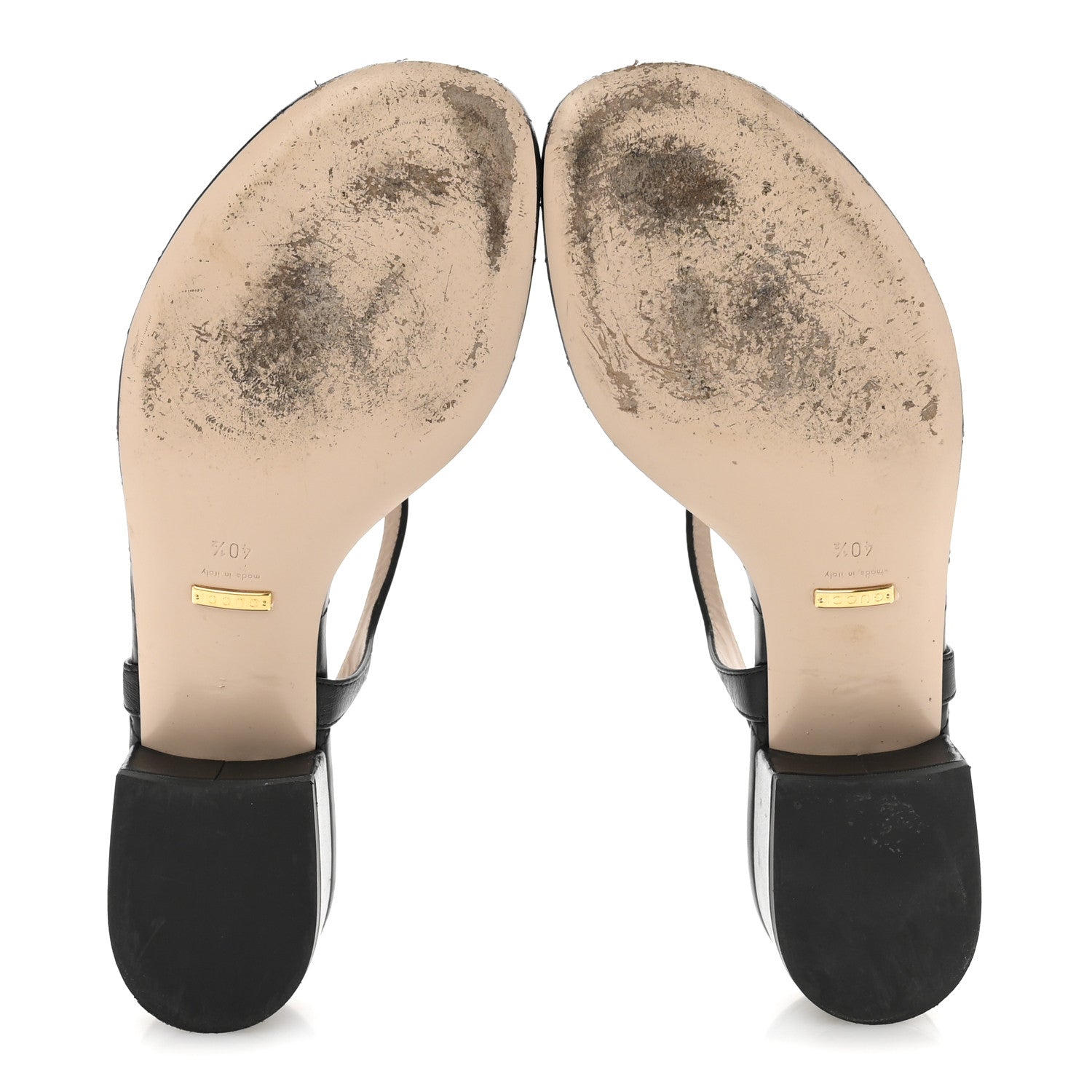 Gucci Nappa Matelasse Double G 35mm Thong Sandals 40.5 Black 6 of 8
