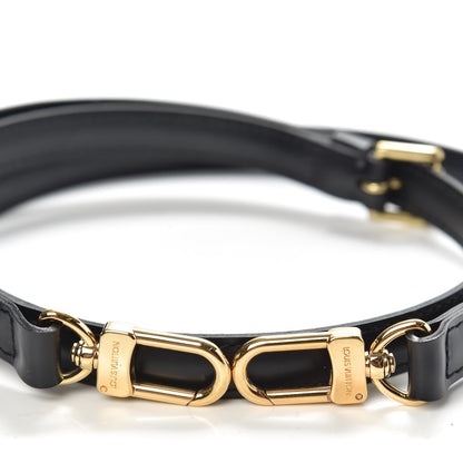Louis Vuitton Calfskin 16mm Adjustable Shoulder Strap Black 3 of 3