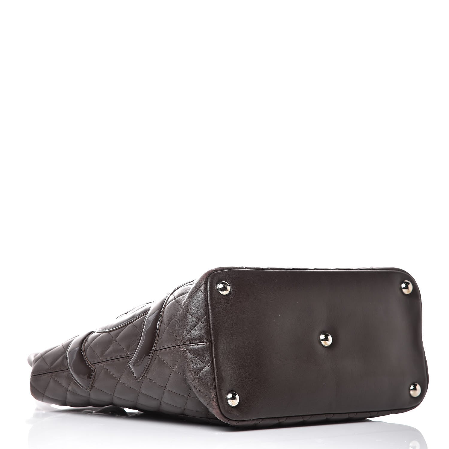 Chanel Calfskin Quilted Large Cambon Tote Brown 4 of 13