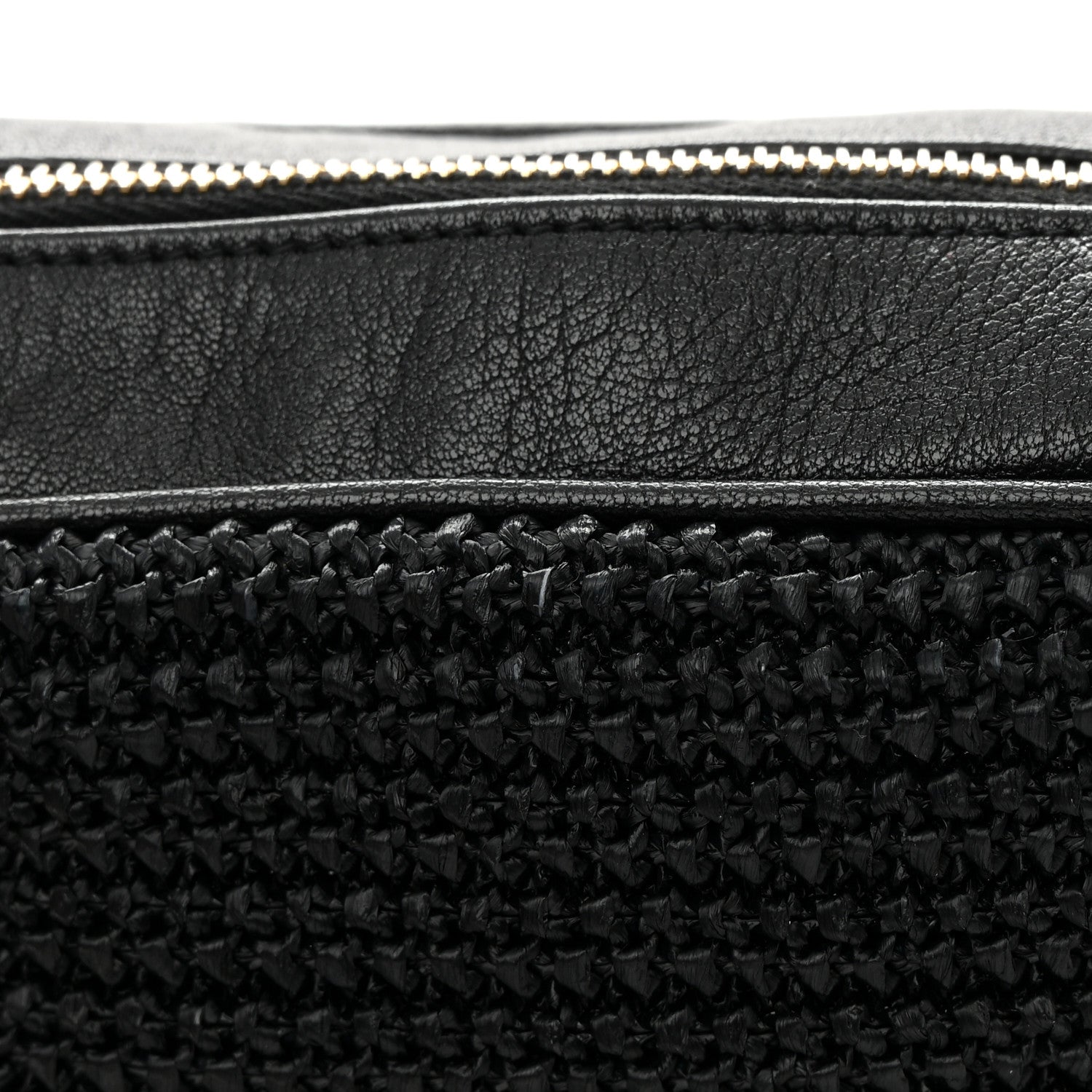 Saint Laurent Raffia Canvas Monogram Lou Camera Bag Black 13 of 14