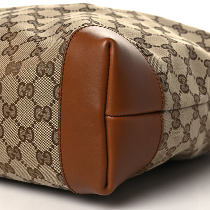 Gucci Monogram Large Flat Messenger Bag Brown 10 of 11