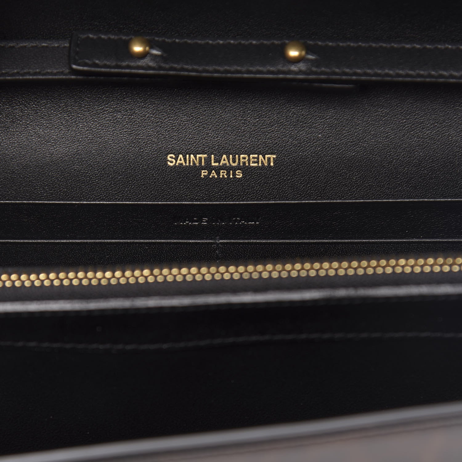 Saint Laurent Patent Monogram Chain Wallet Tortoiseshell 7 of 11