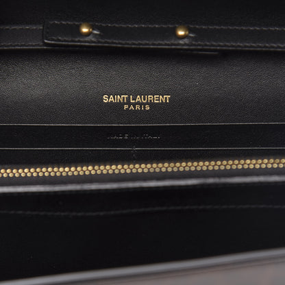 Saint Laurent Patent Monogram Chain Wallet Tortoiseshell 7 of 11
